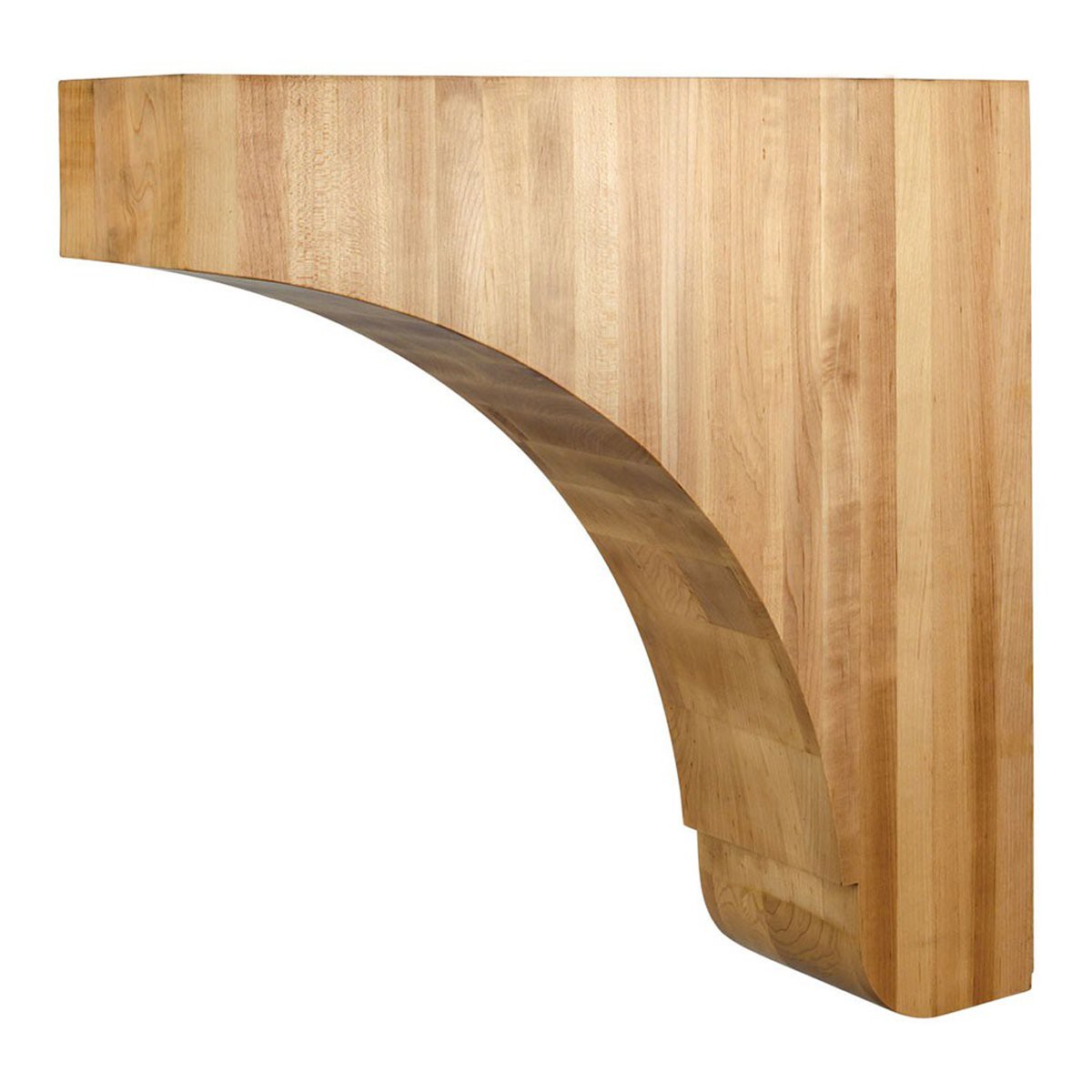 Hardware Resources 5 x 18 x 18 Rubberwood Minimalist Corbel