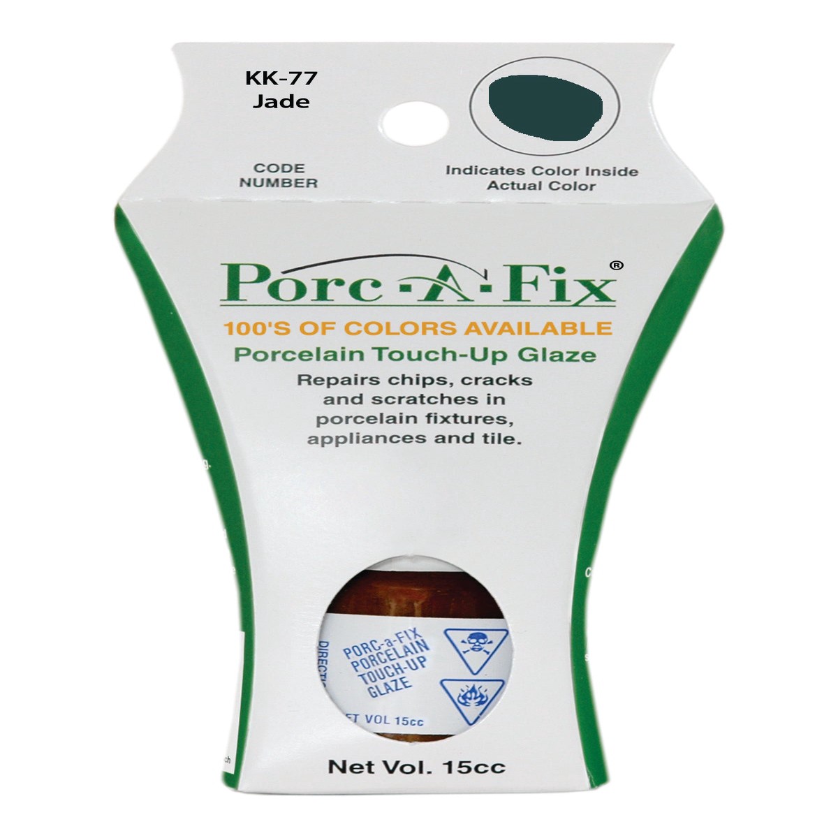 KK-77 Porc-A-Fix Touch Up Repair Glaze - Kohler Jade