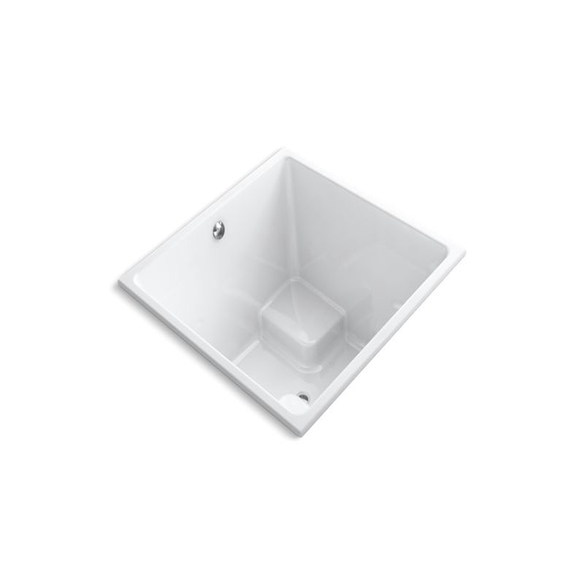 KOHLER K-1968 Underscore Cube 48 x 48 drop-in bath with center drain