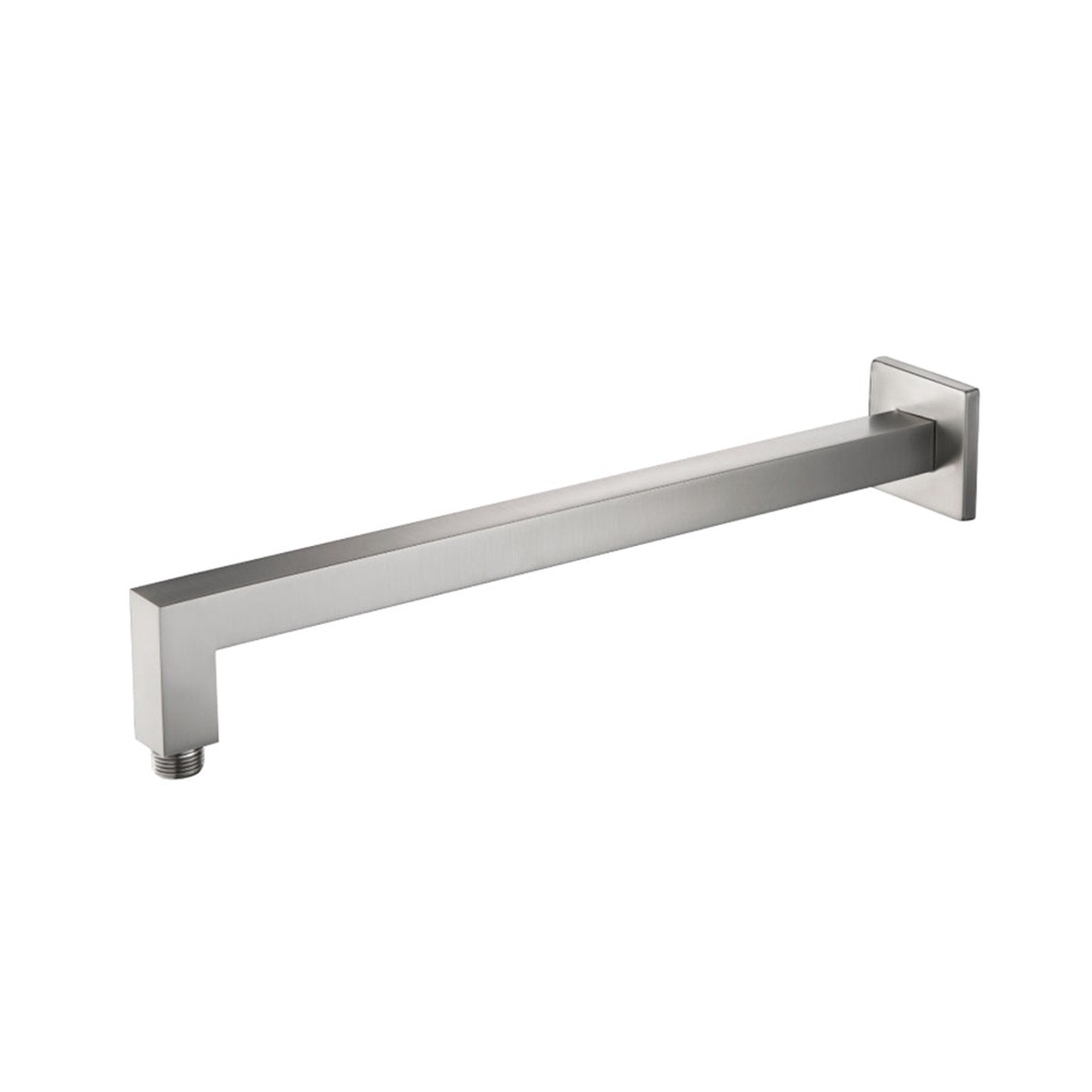 Universal Square Shower Arm - Wall Mount - 16 BrassBrushed Nickel