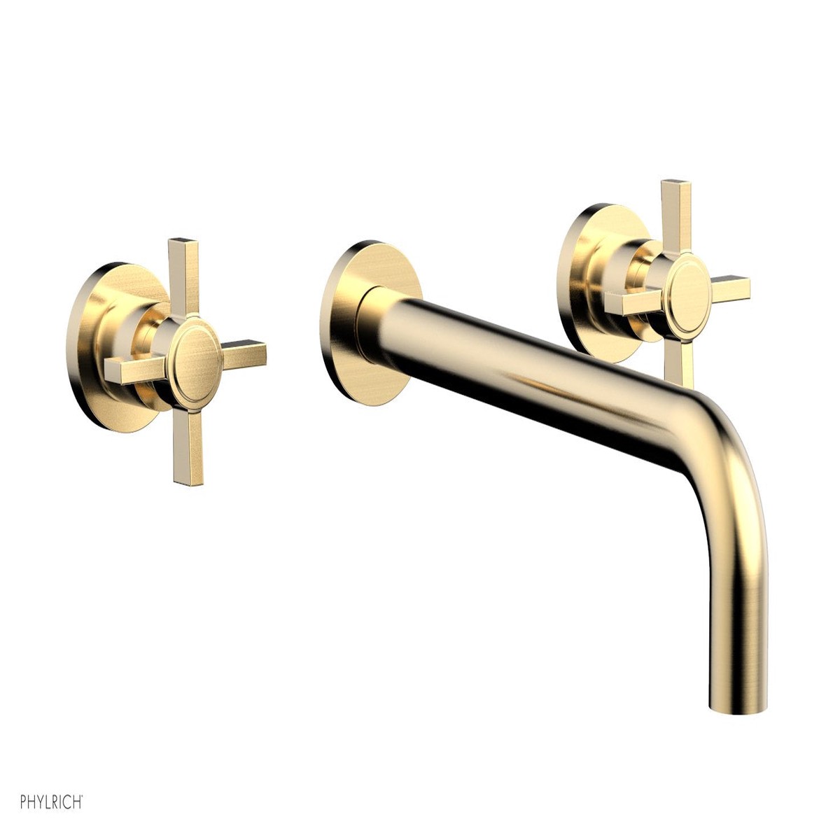BASIC Wall Lavatory Set 12 Spout - Blade Cross Handles DWL137-12