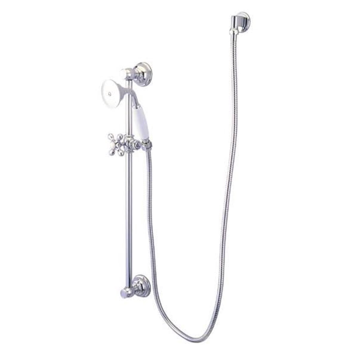 Kingston Brass Made to Match Polished Chrome 4 Piece Shower Combo