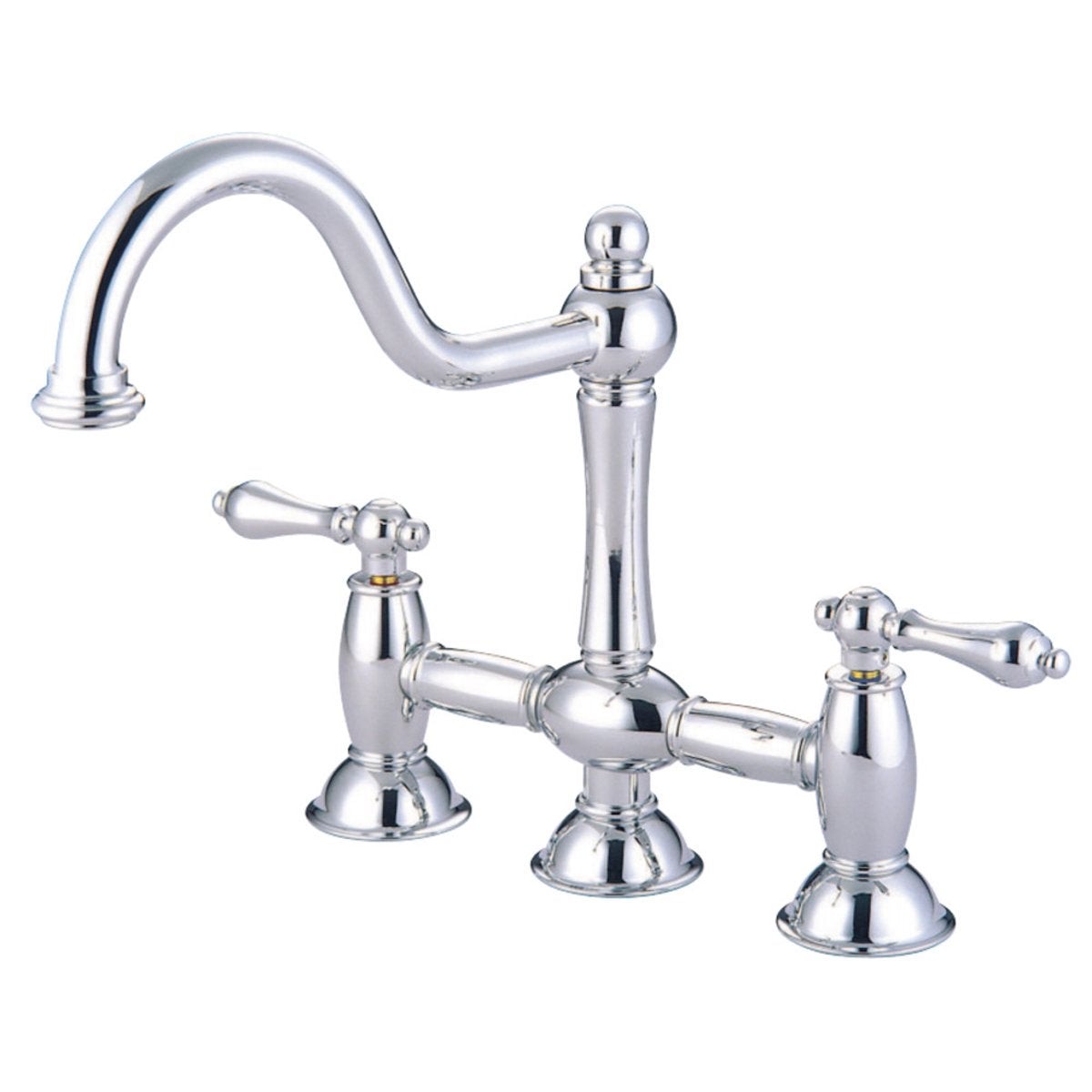 Kingston Brass Restoration Kitchen Bridge Faucet