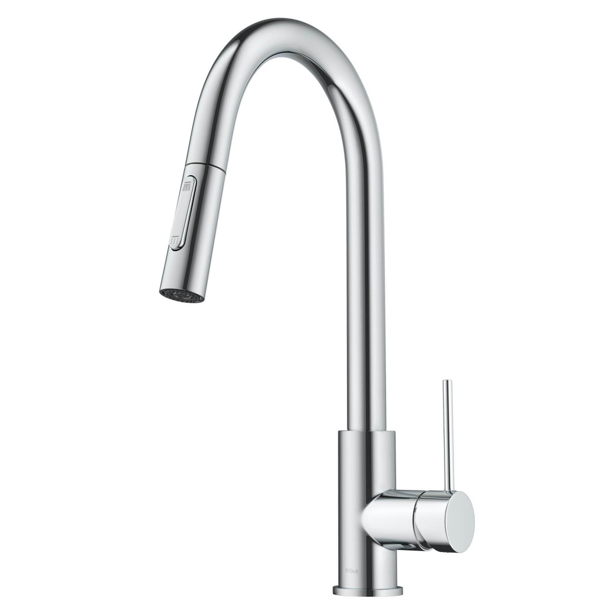KRAUS New Oletto Contemporary Single Handle Pull Down Kitchen Faucet in Chrome