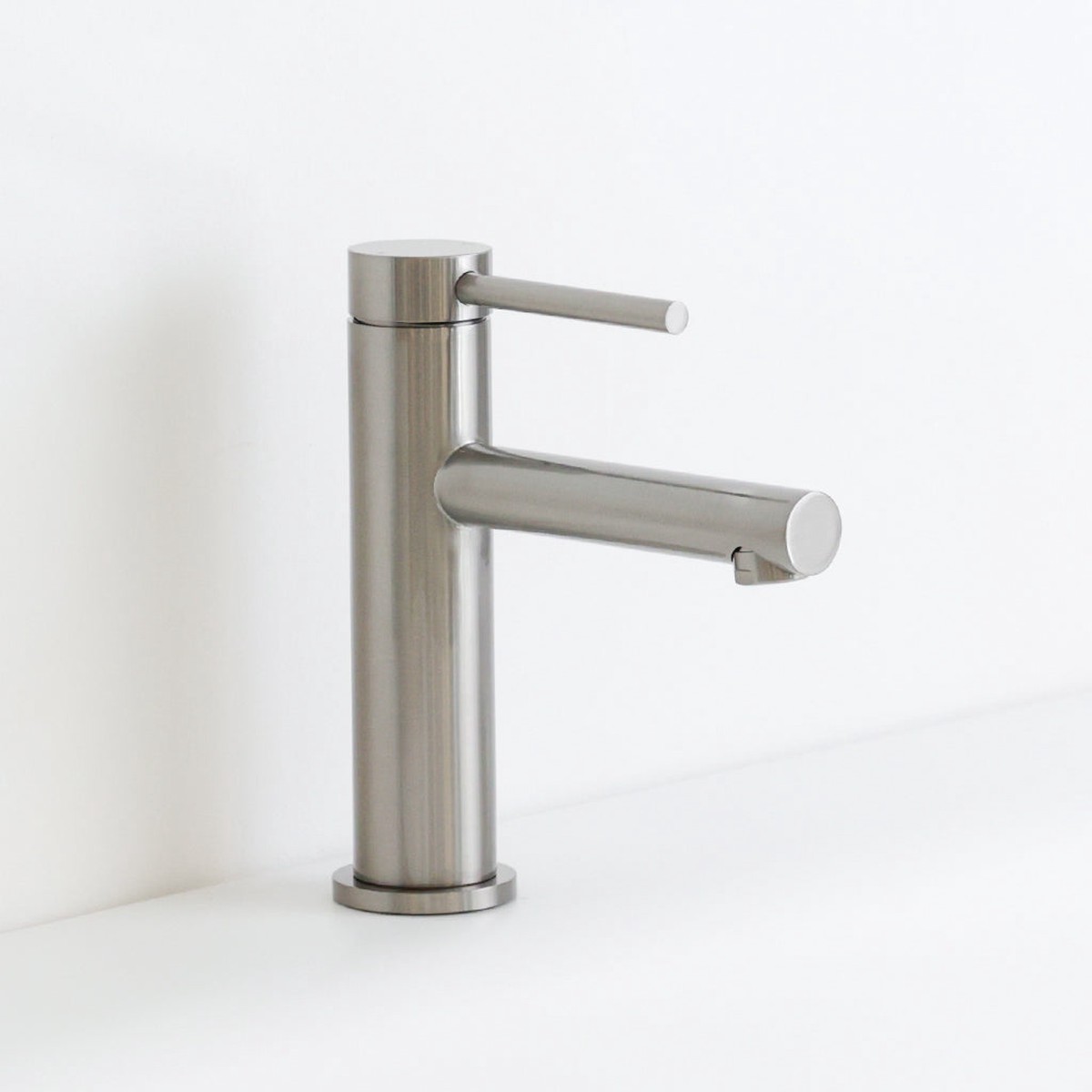 Metro Soho Thin Bathroom Faucet - Single Hole - 7 BrassBrushed Nickel