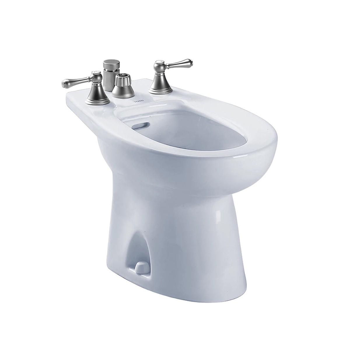 Piedmont Vertical Spray Bidet - Floor Mount - 14 Vitreous ChinaCotton