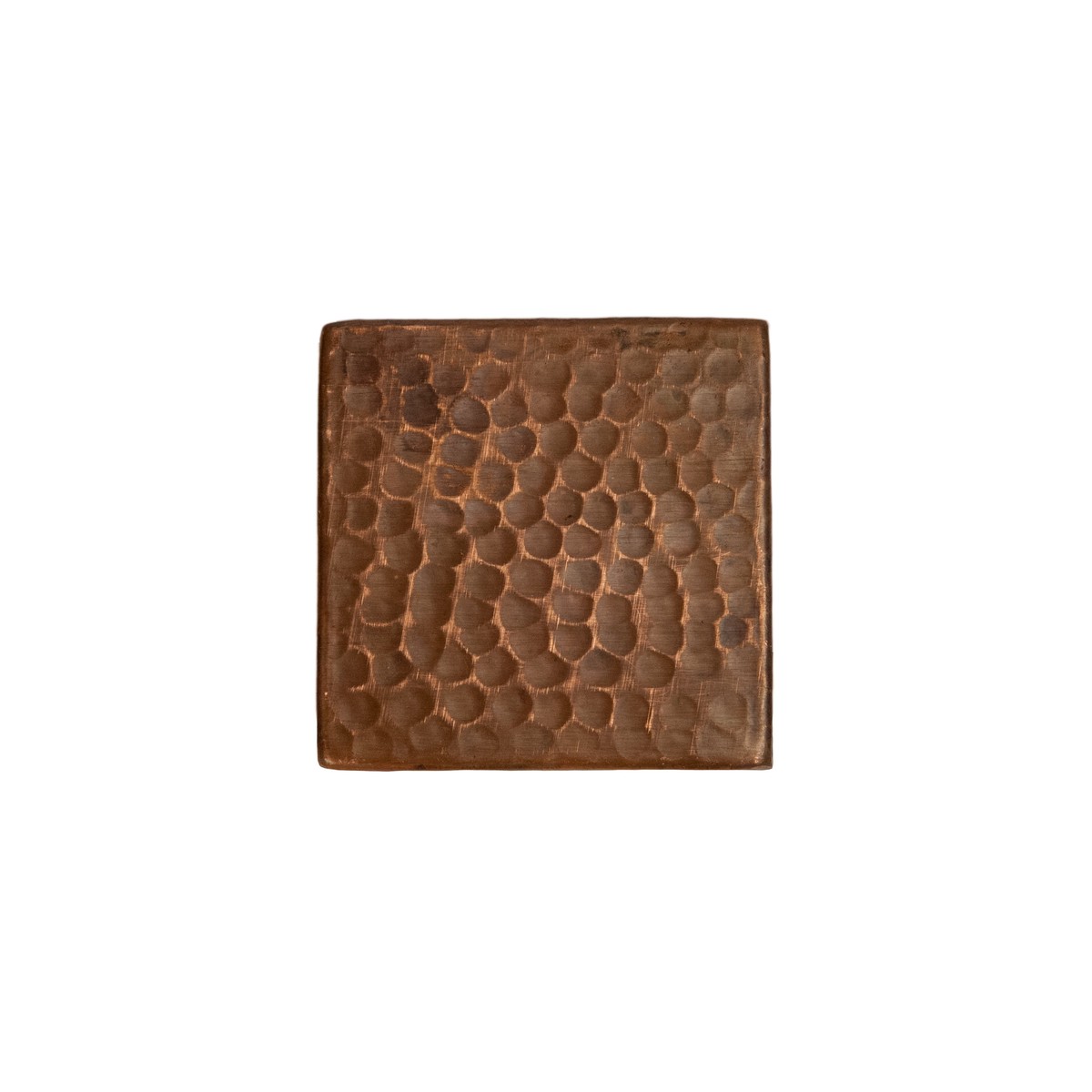 Premier Copper Products 3 x 3 Hammered Copper Tile - Quantity 4