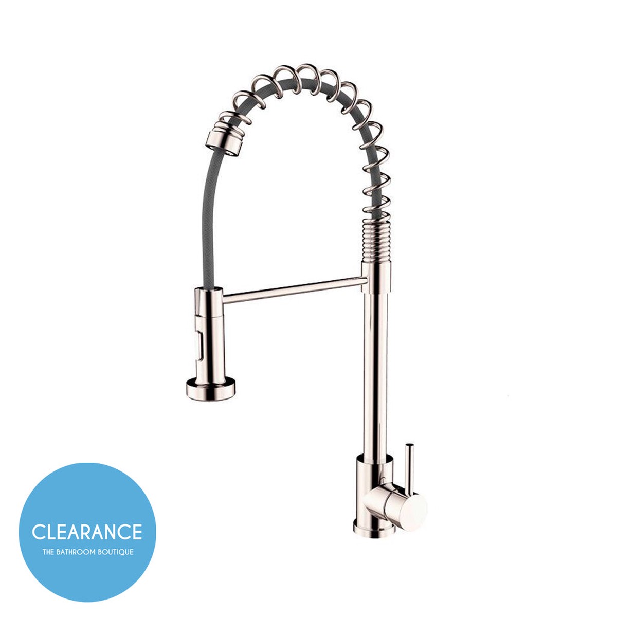 Quality Pull Out Kitchen Faucet - Single Hole - 17 BrassBrushed Nickel (Final Sale)