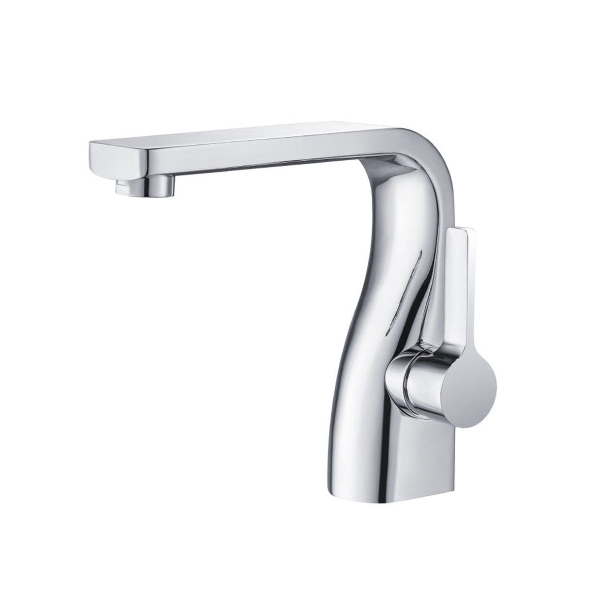 Serie 260 Bathroom Faucet - Single Hole - 7 BrassPolished Chrome