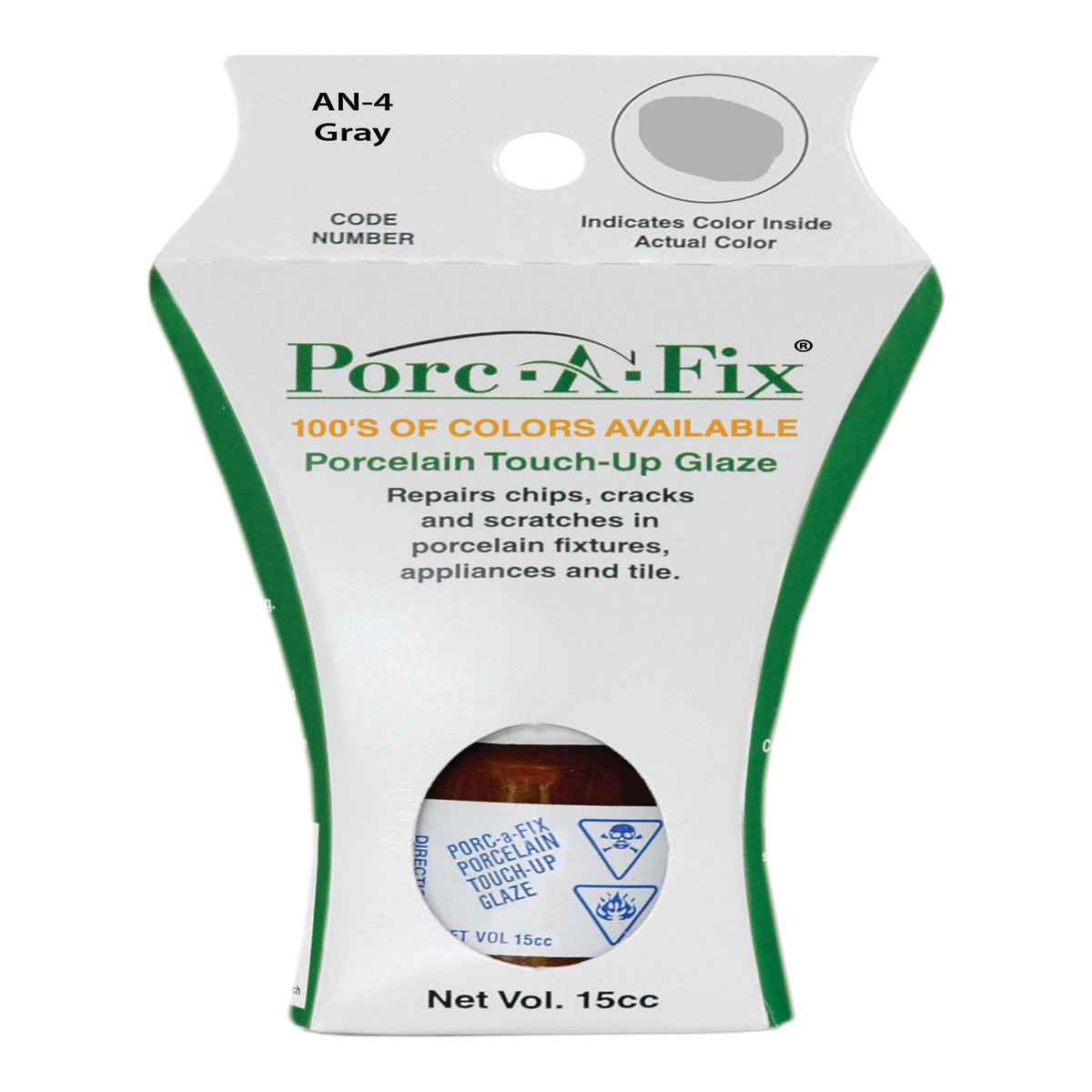 AN-4 Porc-A-Fix Touch Up Repair Glaze - Alliance Gray