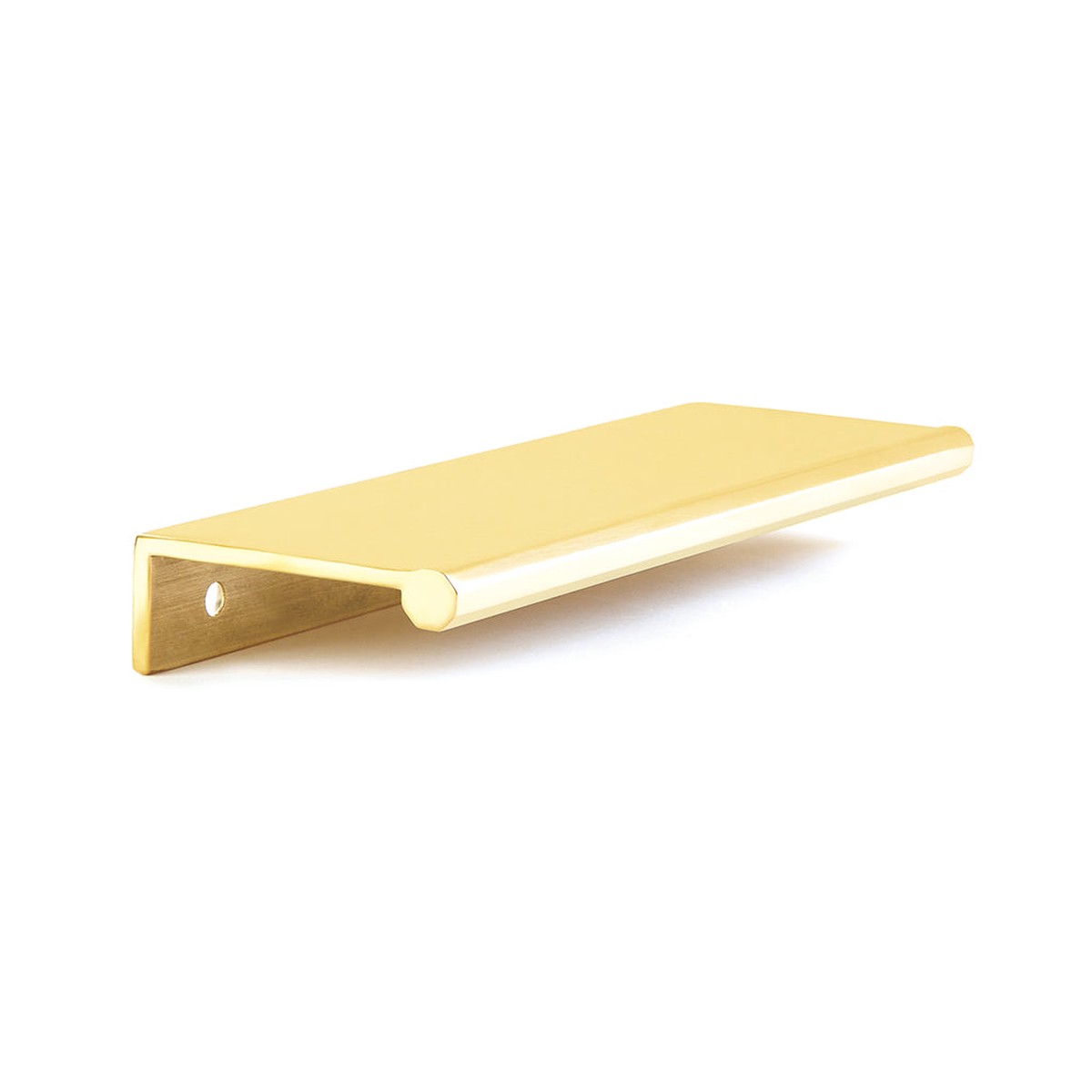 Baker Edge Cabinet Pull Handle - Cabinet Mount - 5 BrassUnlacquered Brass