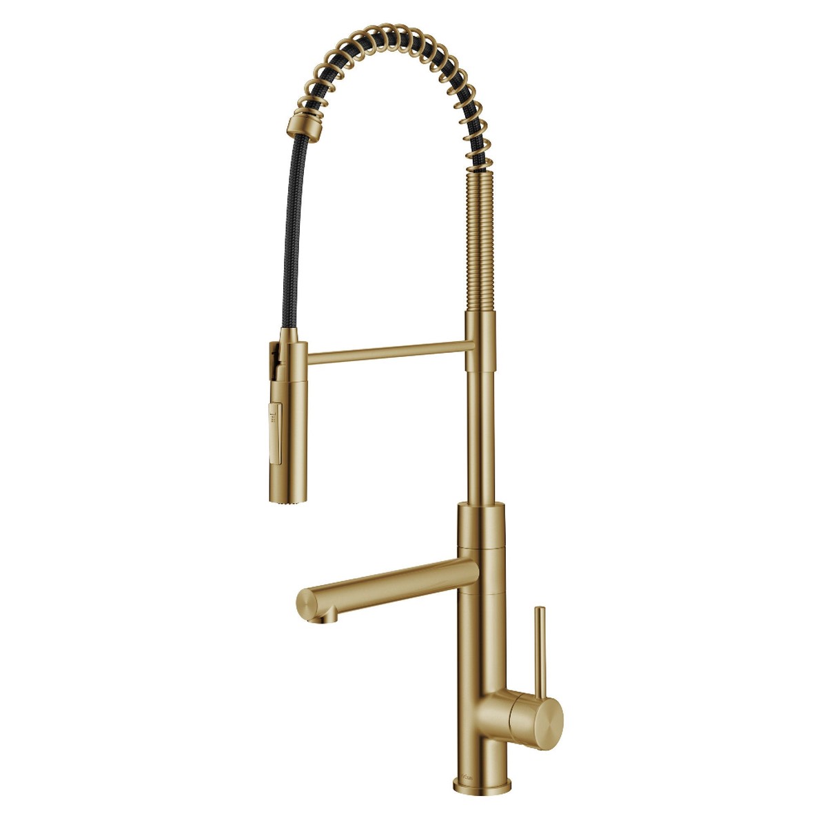 KRAUSArtec Pro CommercialStyleSingle Handle Kitchen Faucet with Pot Filler in Brushed Brass