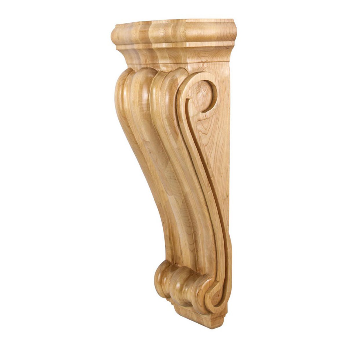 Hardware Resources 8-12 x 5-58 x 22 Hard Maple Smooth Profile Scrolled Corbel