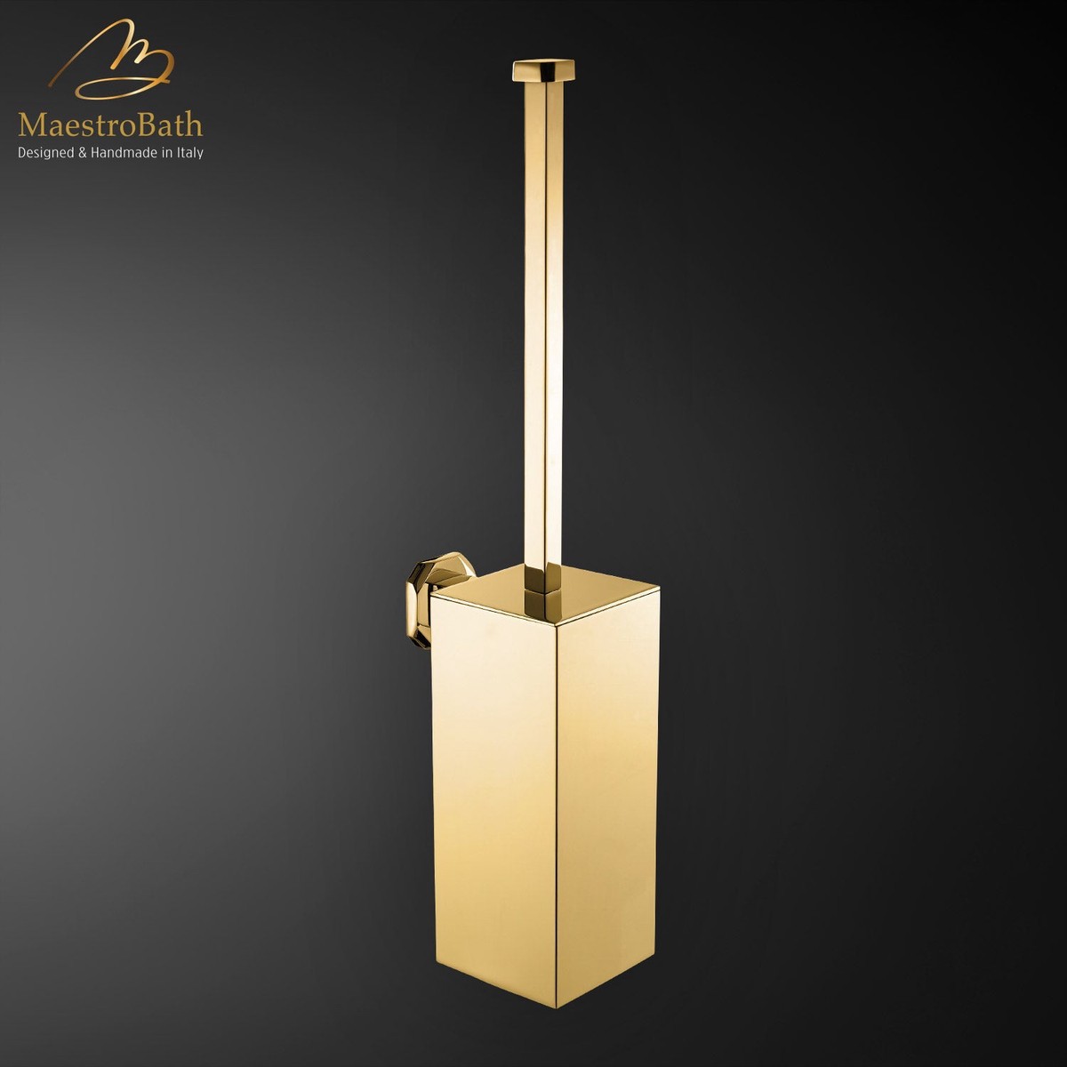 IKON Toilet Brush Holder Polished Gold
