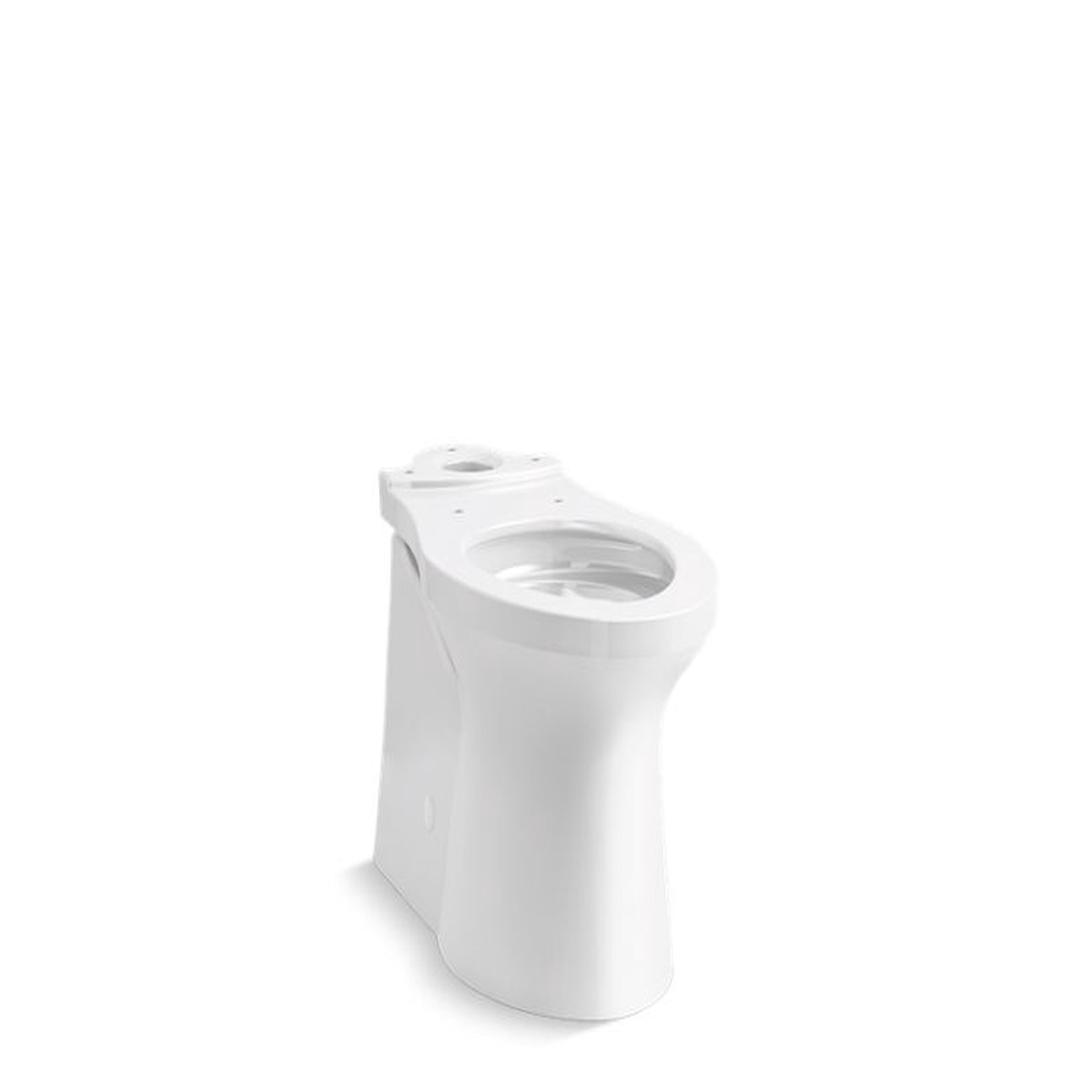 KOHLER K-20485 Irvine ComForteeight Elongated chair-height toilet bowl with ContinuousClean ComForteeight skirted trapway seat not included