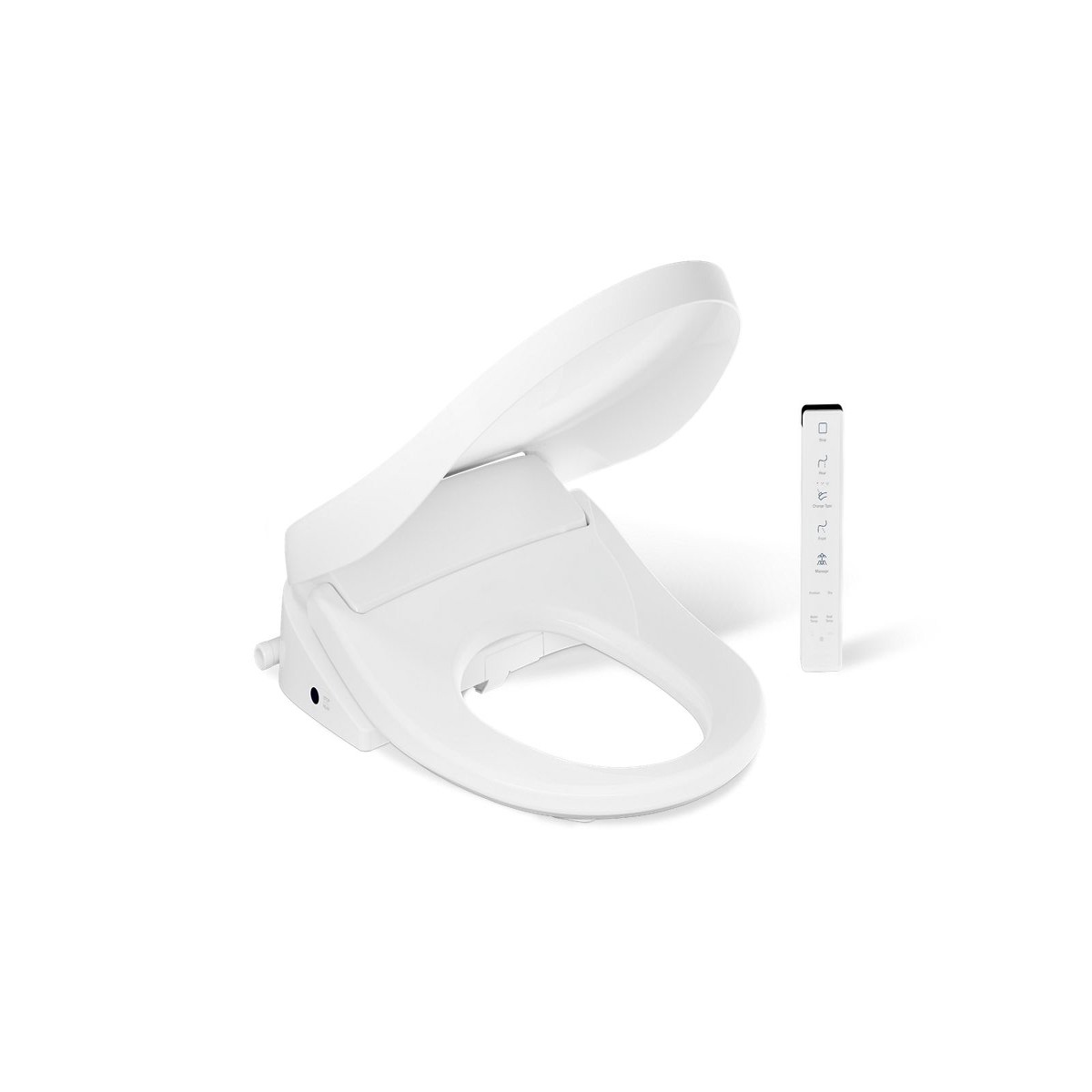KOHLER K-39400-0 K-39400 PureWash E835 Round-front Bidet Toilet Seat with Remote Control