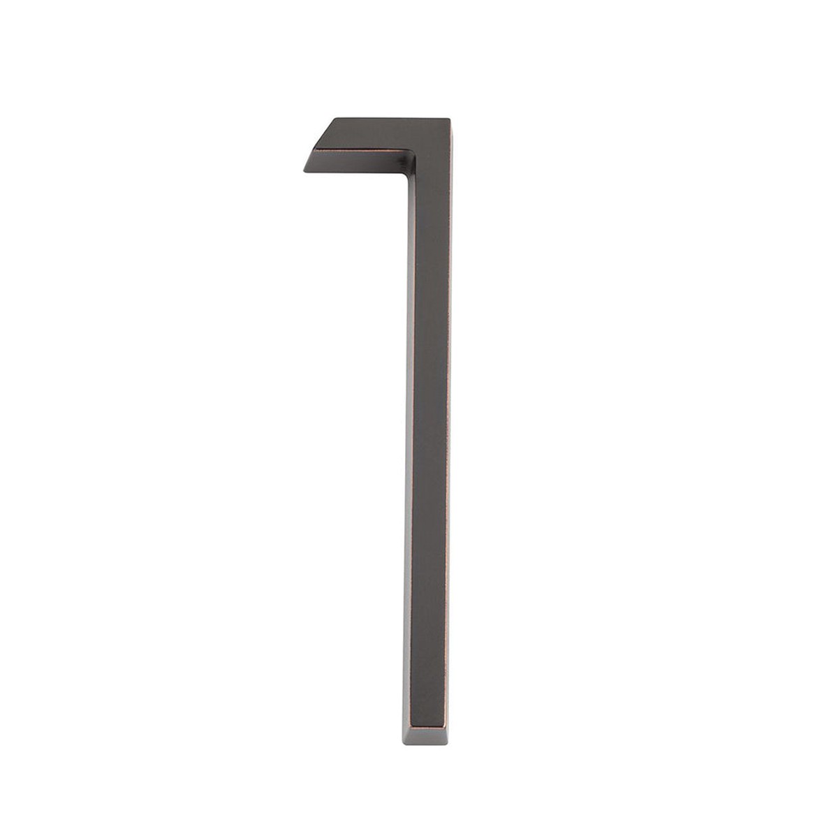 Modern 1 House Numbers - Wall Mount - 7 ZincOil Rubbed Bronze