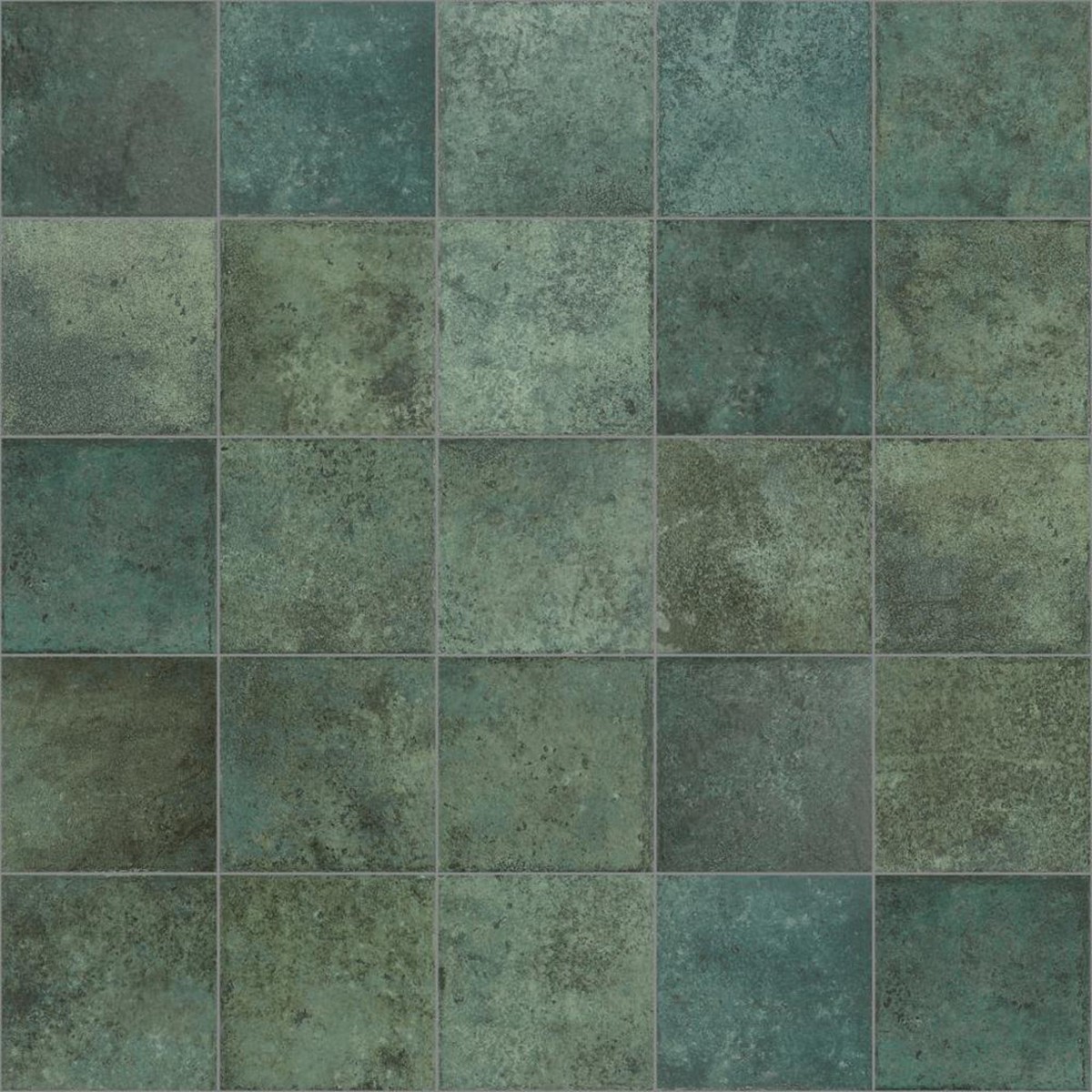 Tahiti Emerald Anti-Slip Floor Tile - Wall Or Floor Mount - 58 x 58 PorcelainMatt Green