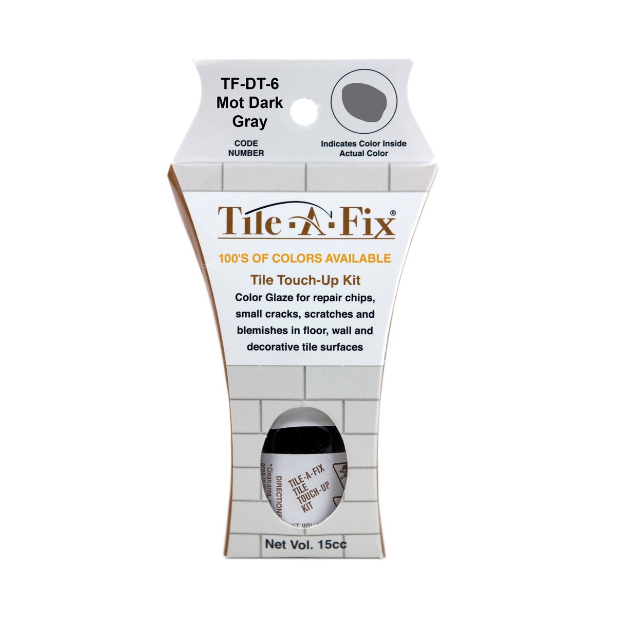 TF-DT-6 Tile-A-Fix Tile Touch Up Repair Glaze - Daltile Mot Dark Gray