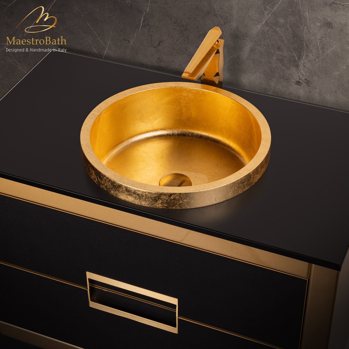 Vetrofreddo Round Drop-in Bathroom Sink