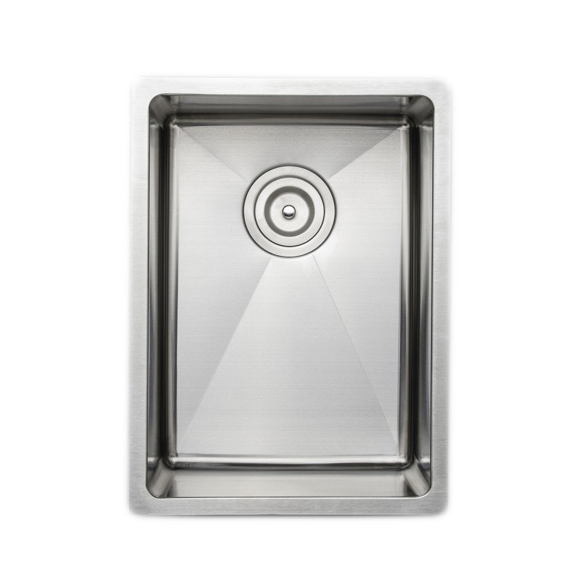 Wells Sinkware Small Radius 14 16-Gauge Undermount Stainless Steel Bar Sink