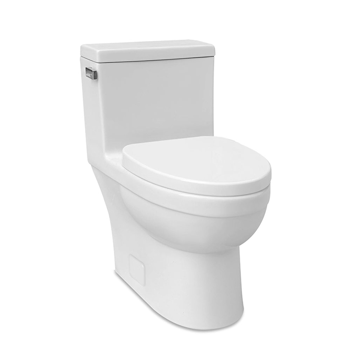 Architectura Elongated Complete One Piece Toilet - Floor Mount - 16 Vitreous ChinaWhite