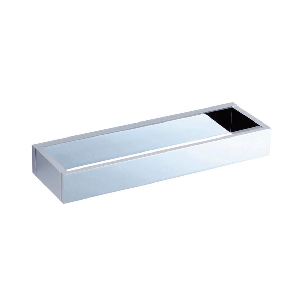 Berlin Rectangular Towel Ring - Wall Mount - 10 BrassPolished Chrome