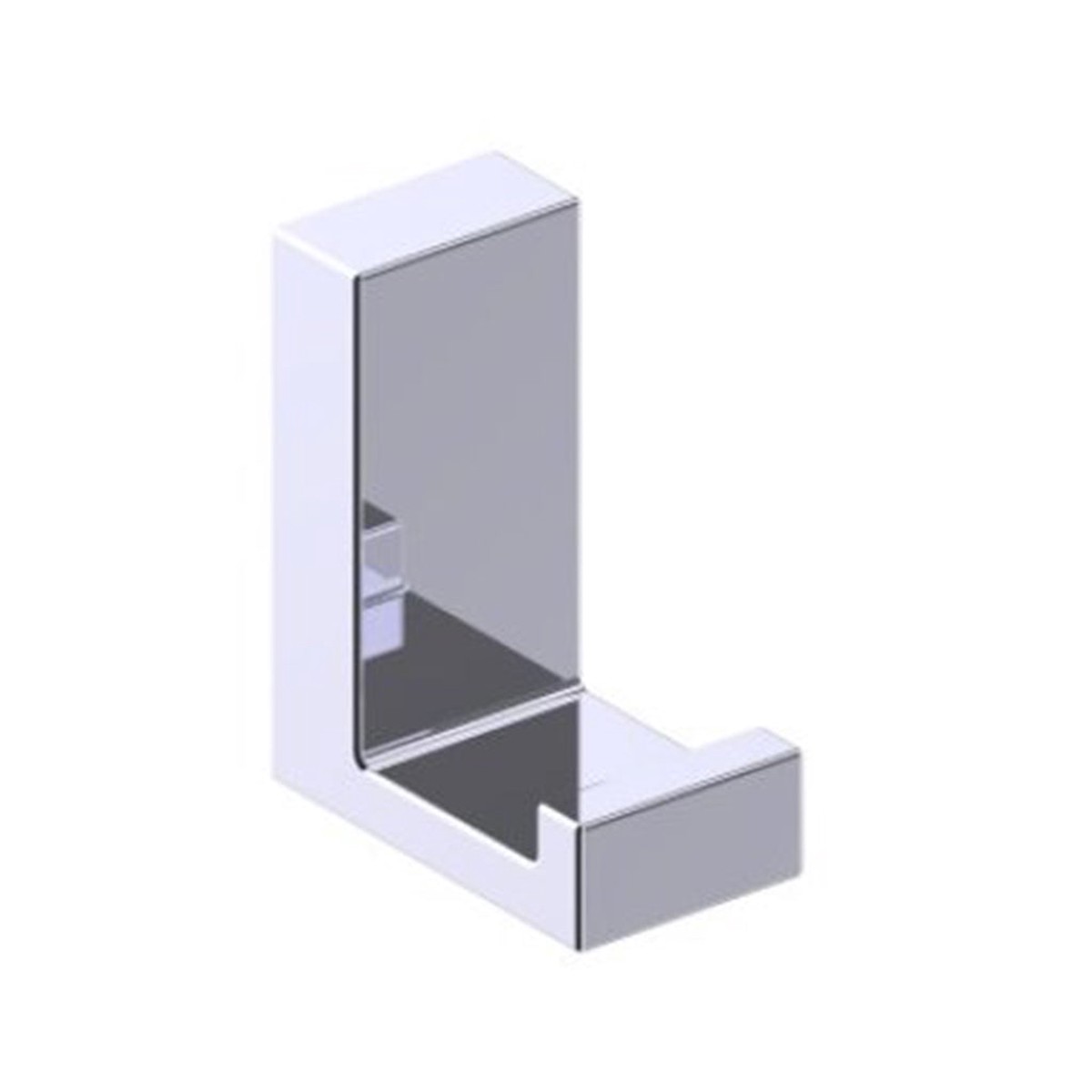 Berlin Single Hook - Wall Mount - 2 BrassPolished Chrome
