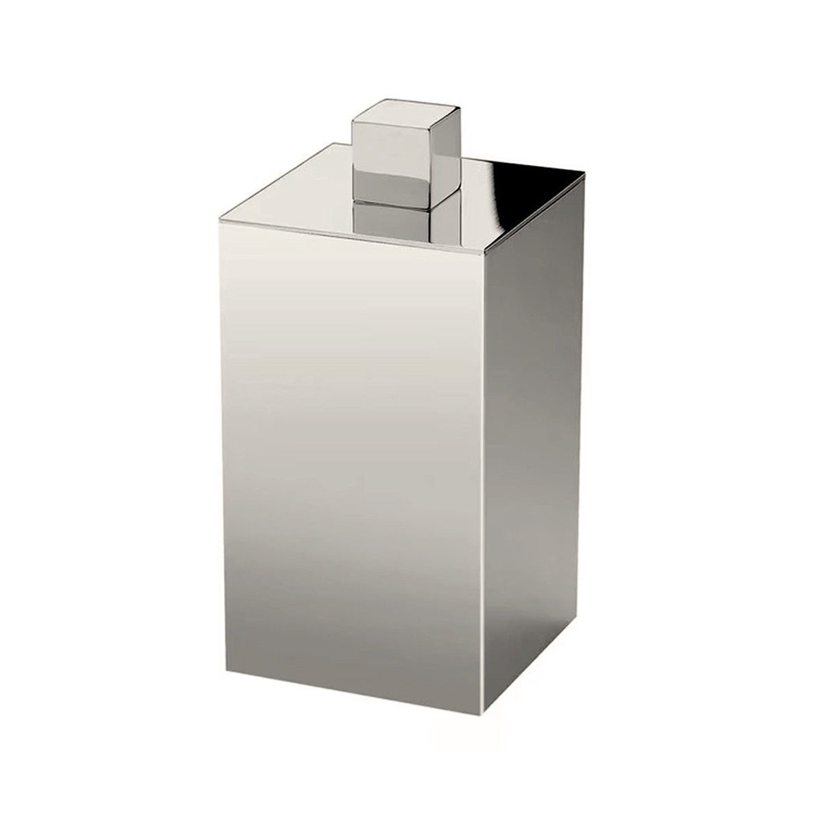 Box Metal Cotton Box - Free Standing - 5 BrassBrushed Nickel