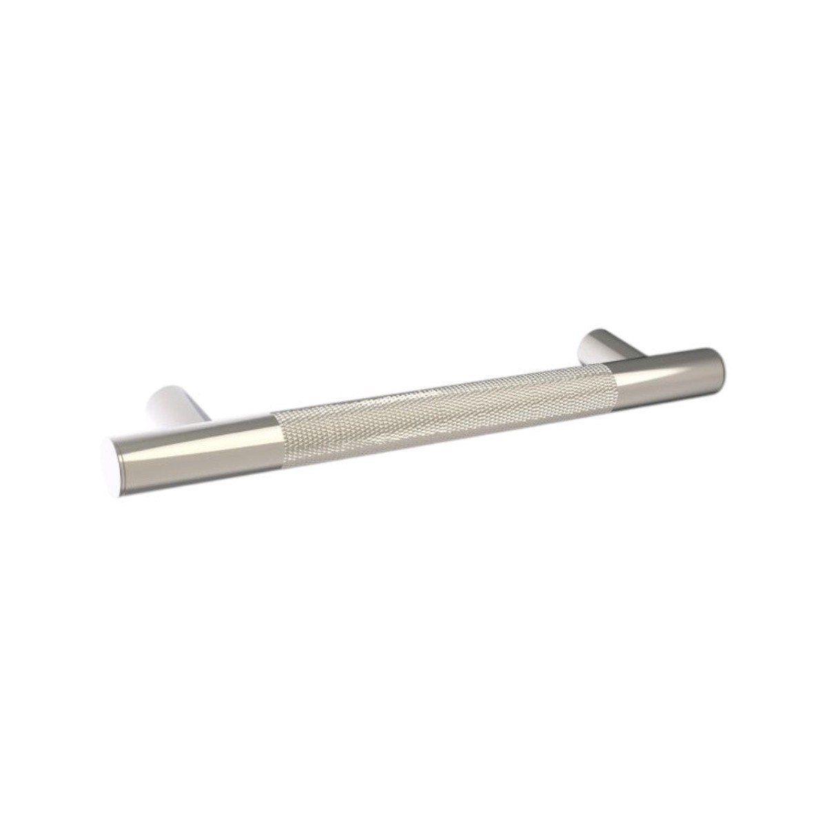 Circo Knurled Grab Bar - Wall Mount - 12 BrassPolished Nickel