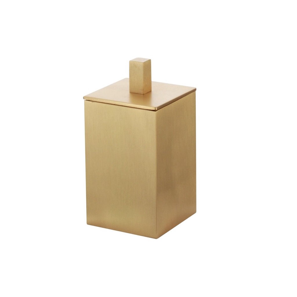 Cubic Multipurpose Box - Free Standing - 4 BrassSatin Brass