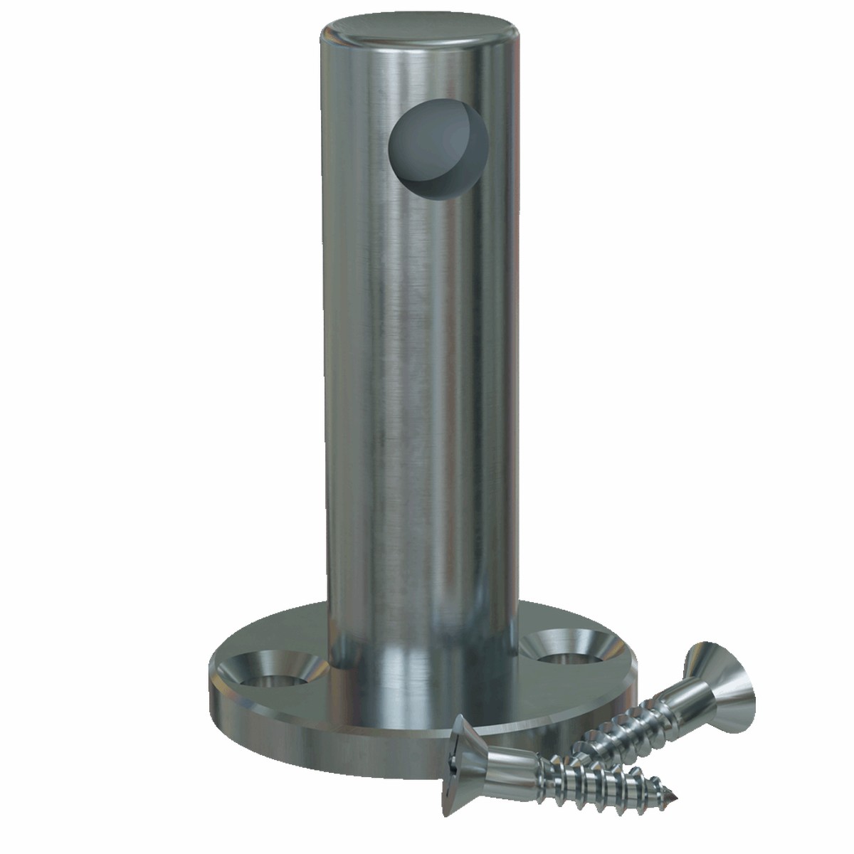 Gallery Rail Posts Single Contemporary Stainless Steel