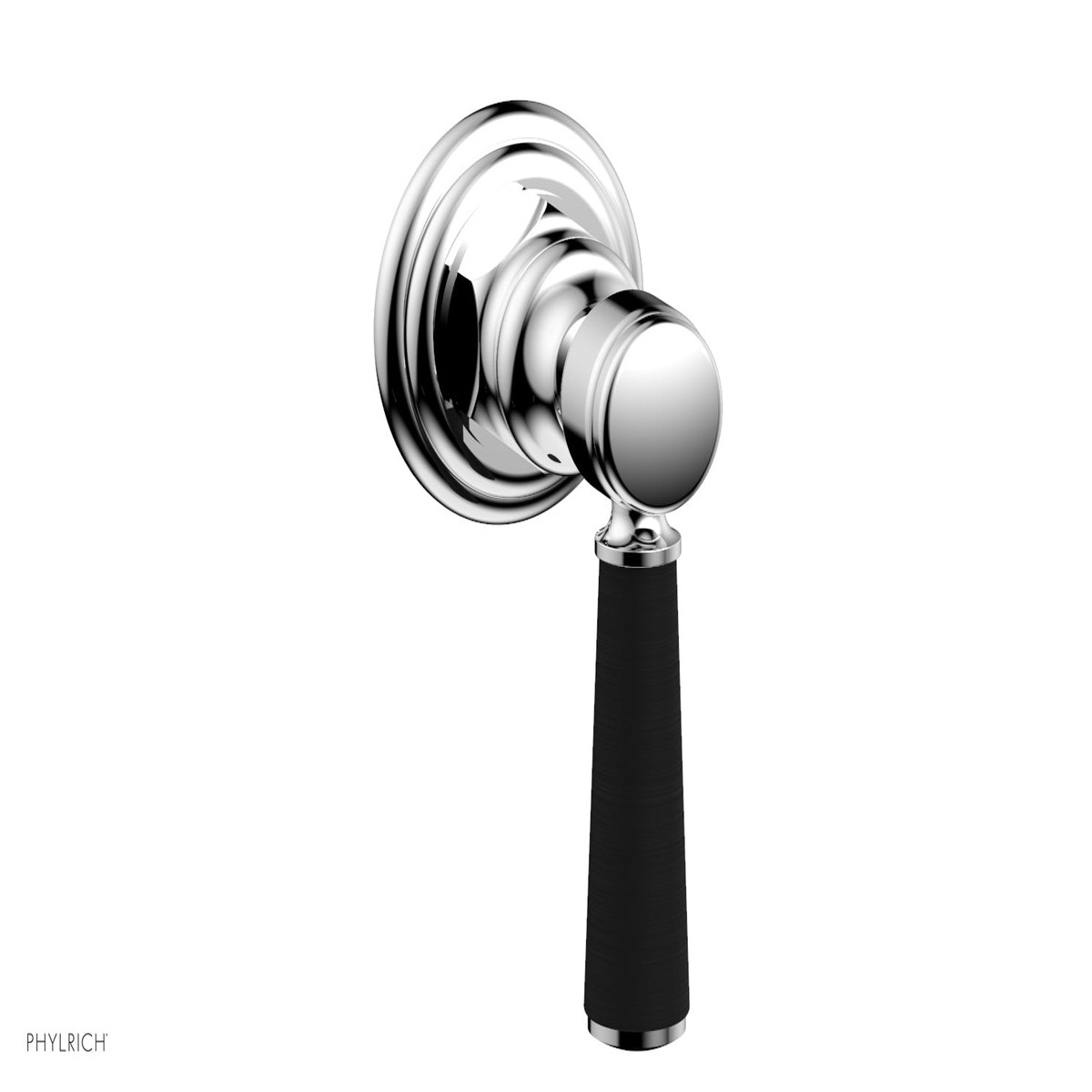 HEX TRADITIONAL HENRI Volume ControlDiverter - Satin Black Lever Handle 500-36