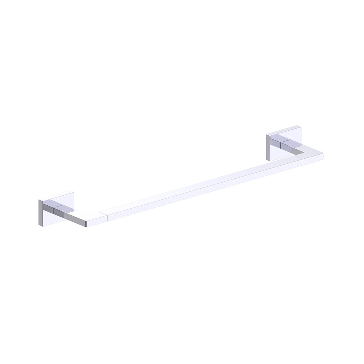 Houston Single Towel Bar - Wall Mount - 24 ZincPolished Chrome
