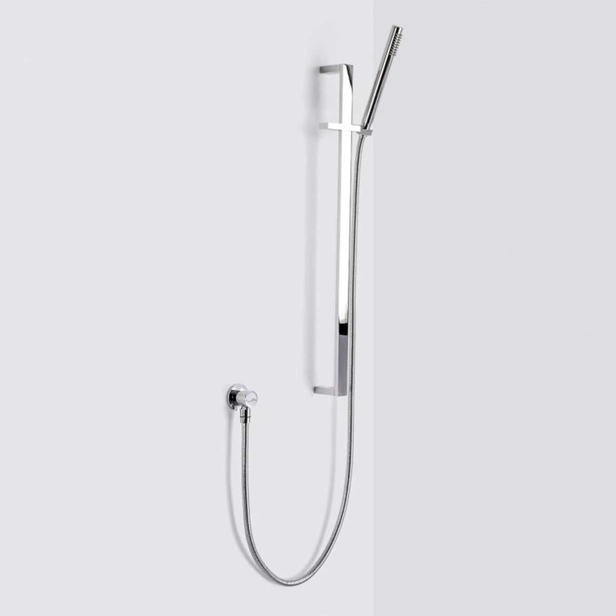 Metro Hand Shower Column Set - Wall Mount - 2 BrassAbsPolished Chrome