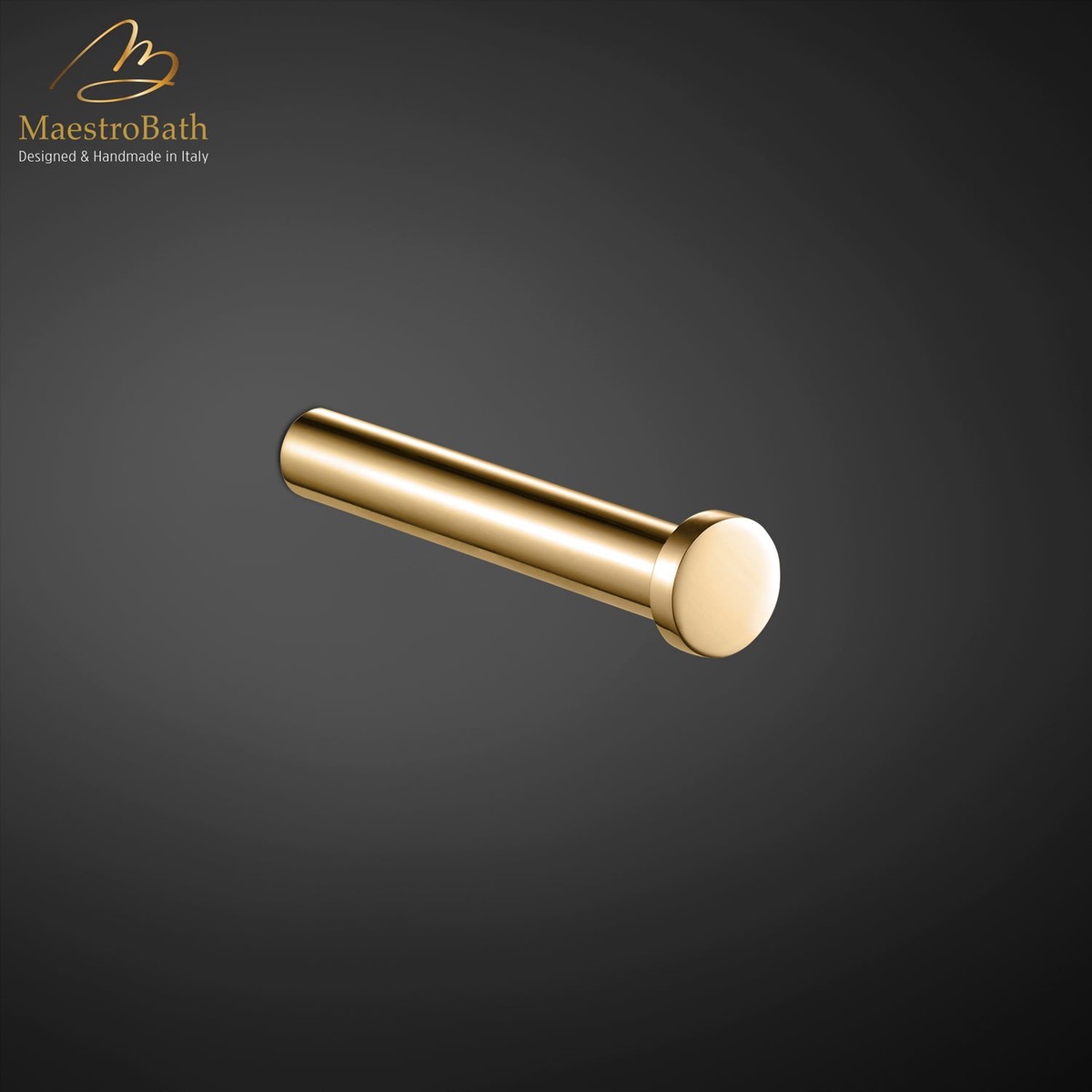 Minimal Toilet Paper Holder Polished Gold