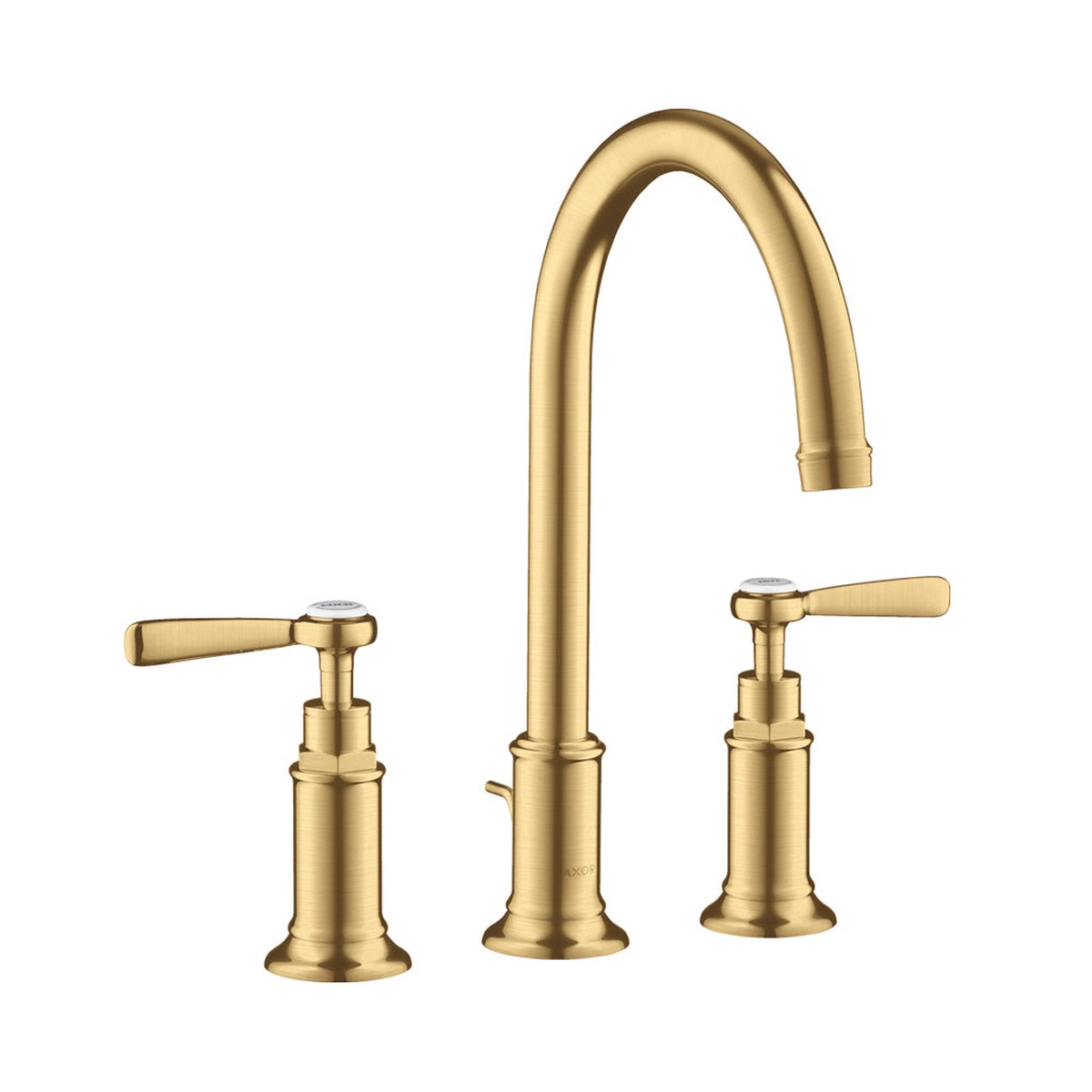 Montreux Lever Handles Bathroom Faucet - Widespread - 8 BrassBrushed Gold