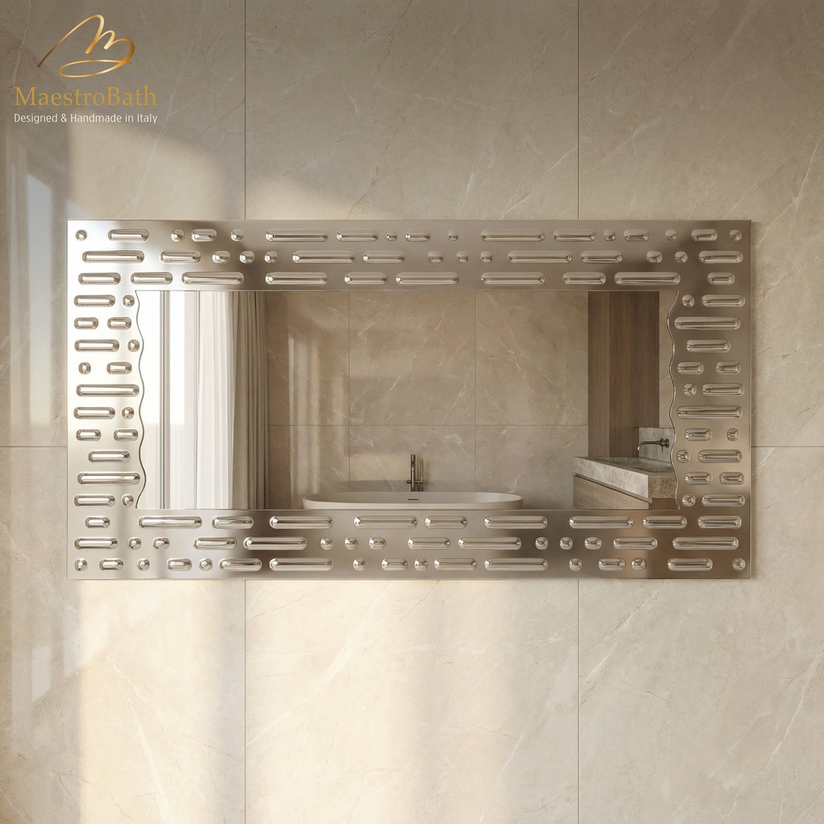 Piovere Luxury Bathroom Mirror Bronze
