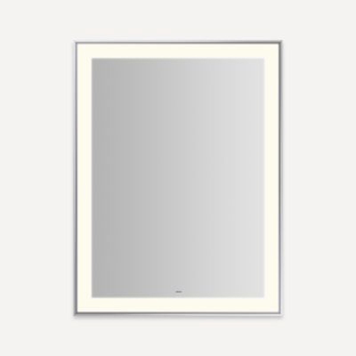 Robern YM3141RPSMD3K76 Sculpt Lighted Mirror 31 x 41 x 2-14 Slim Museum Frame Chrome Perimeter Light Pattern Warm White (3000K) Dimmable Defogger Title 24 Compliant