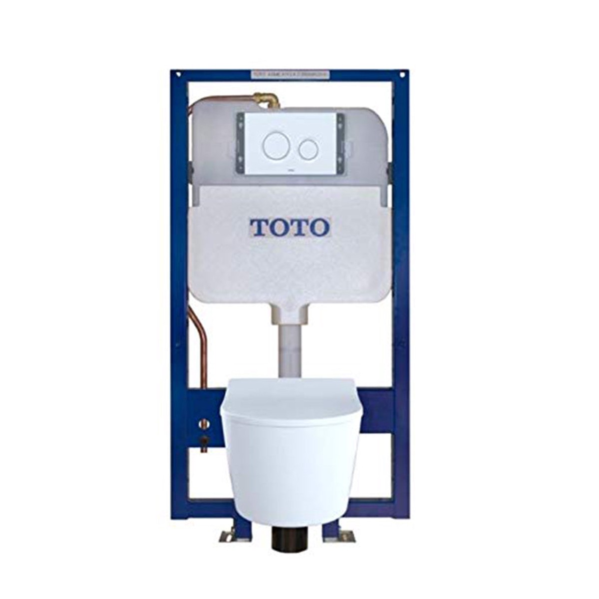 RP Wall-Hung Toilet and In-Wall Tank System - Wall Mount - 15 Vitreous ChinaCottonMatte Silver