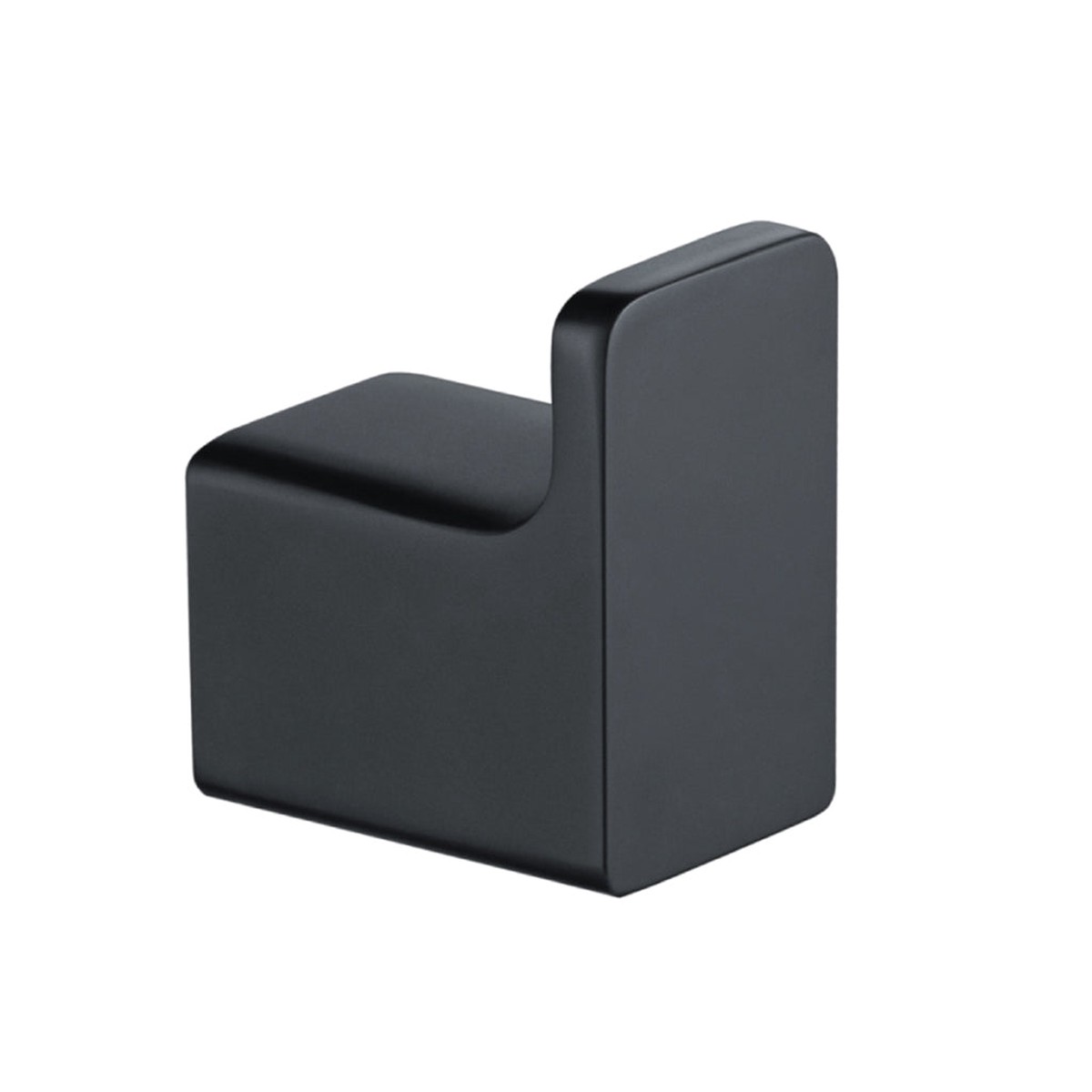 Serie 196 Single Hook - Wall Mount - 2 BrassMatt Black