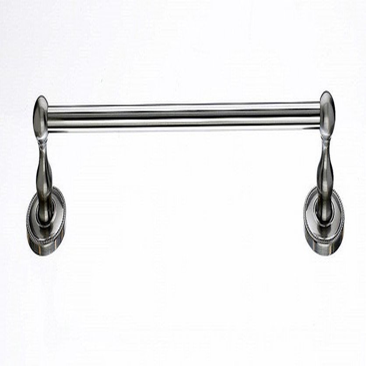 18 Single Towel Bar With Beaded Detail In Brushed Satin Nickel