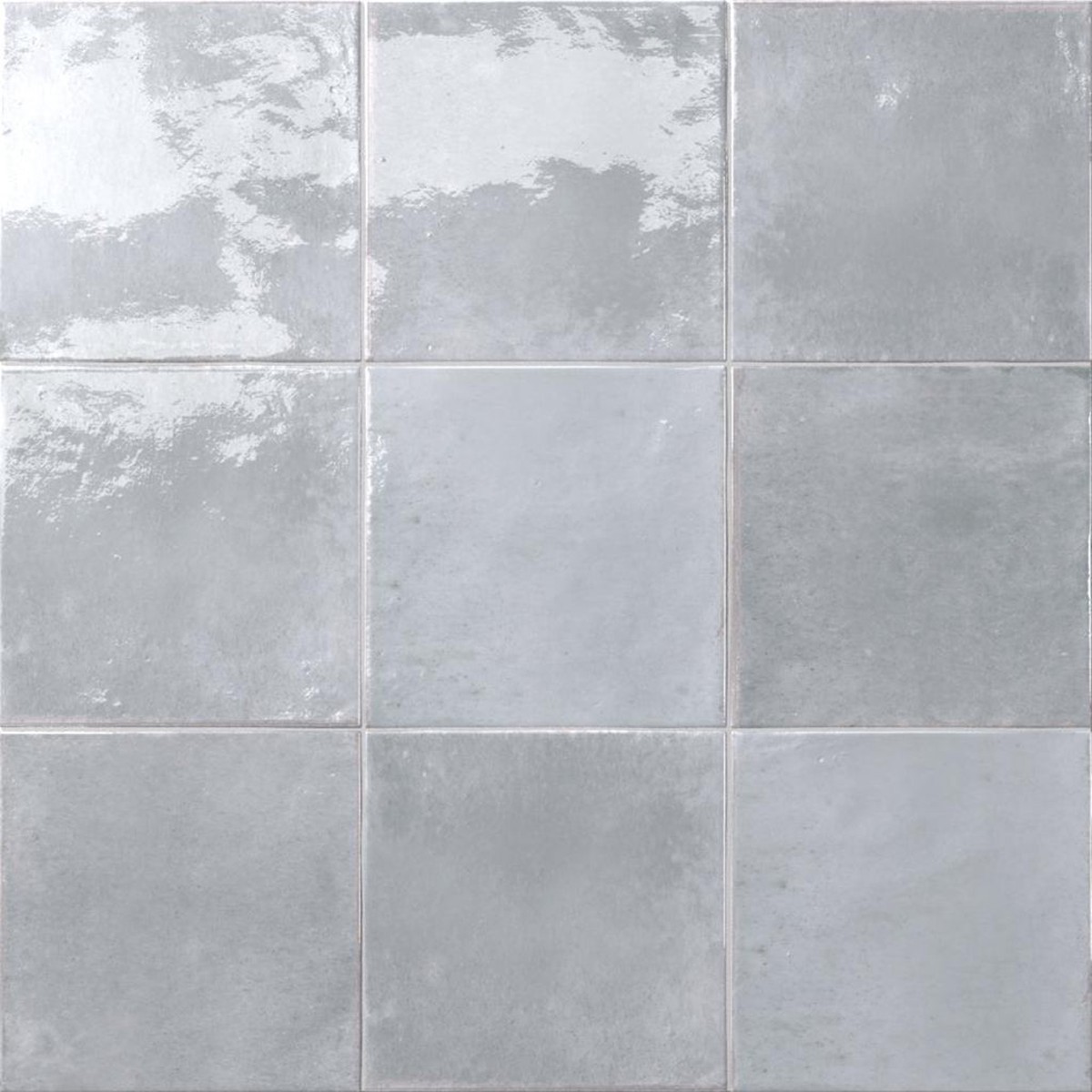 Agadir Floor Tile - Wall Or Floor Mount - 58 x 58 PorcelainGloss Grey