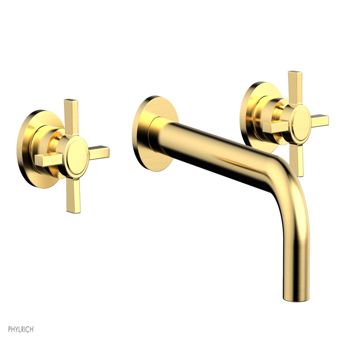 Basic Wall Tub Set 10 Spout - Blade Cross Handles D1137-10