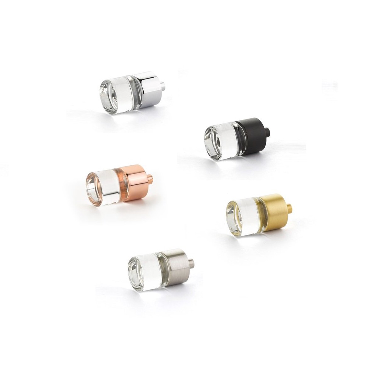 City Lights Cylinder Cabinet Knob - Cabinet Mount - 1