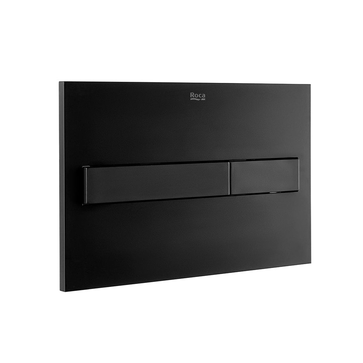 In-Wall PL7 Dual Toilet Flush Plate - Wall Mount - 10 Vitreous ChinaMatt Black