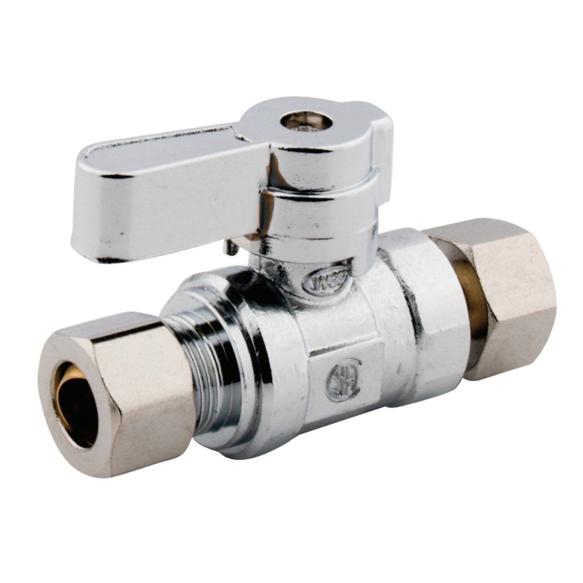 Kingston Brass 38 Swivel x 38 OD Comp Straight Stop Valve