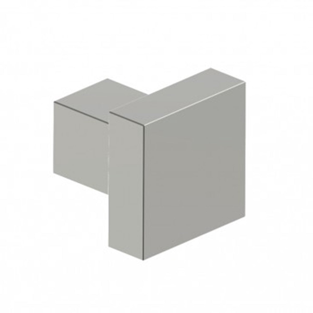 London Square Single Hook - Wall Mount - 2 BrassPolished Nickel