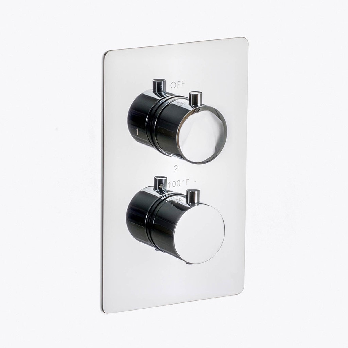 Metro 2-3 Way Thermostatic Shower Mixer - Wall Mount - 6 BrassPolished Chrome