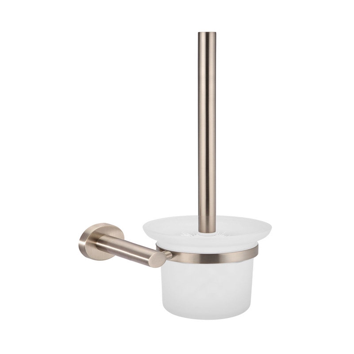 Round Toilet Brush Holder - Champagne